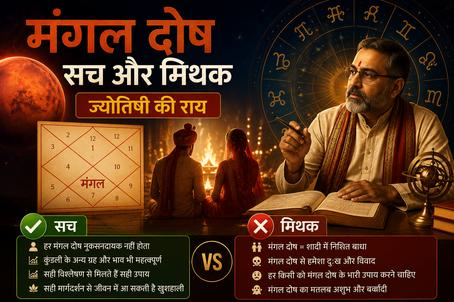 Mangal Dosha: सच क्या है, मिथक क्या — एक ज्योतिषी की राय