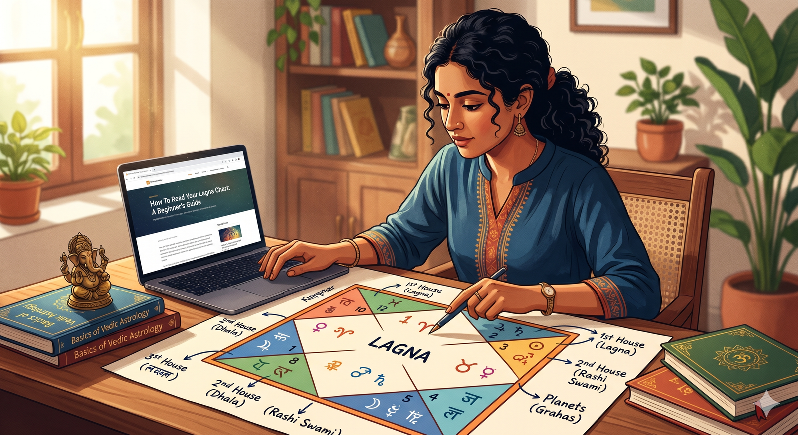 How to Read Your Lagna Chart: A Beginner's Guide