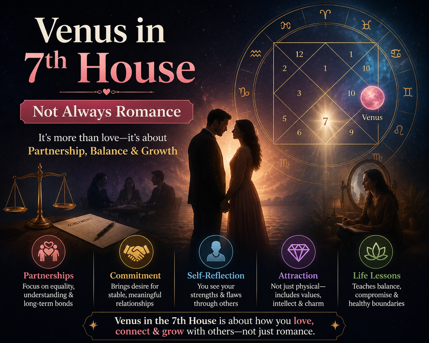 Venus in the 7th House: Why It's Not Always About Romance