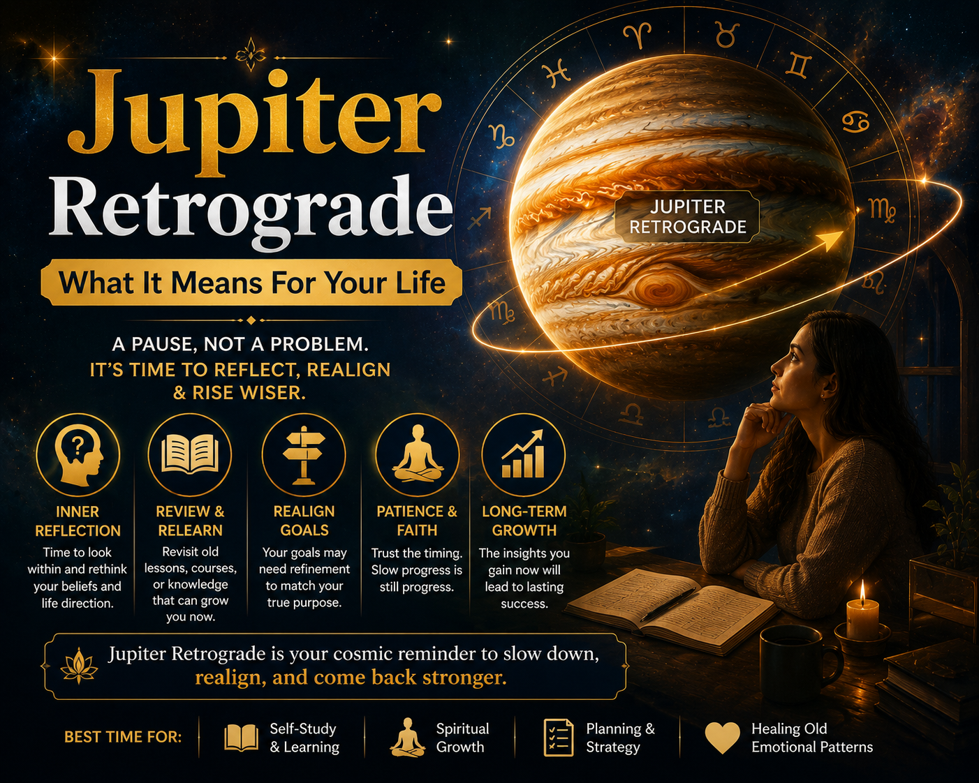 Jupiter Retrograde and What It Actually Means for Your Life